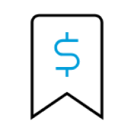 Straightforward pricing icon